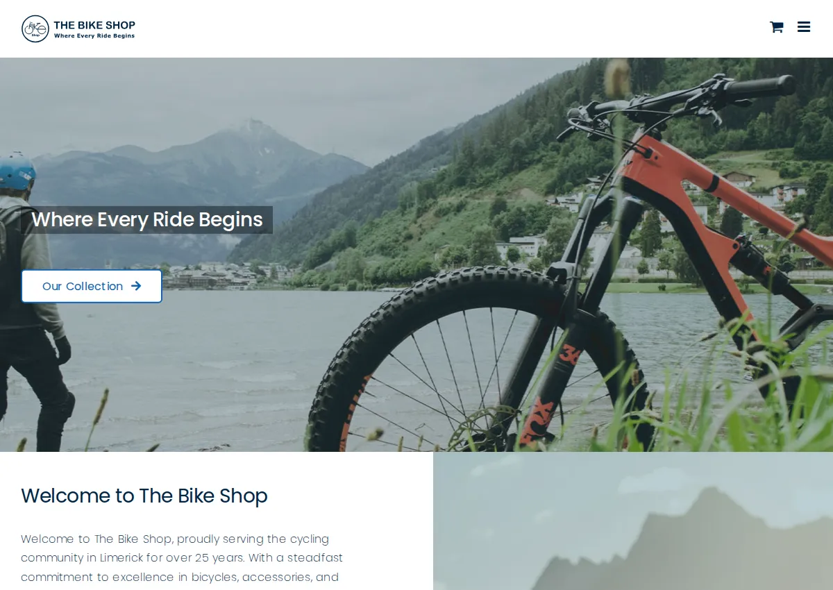 Store homepage