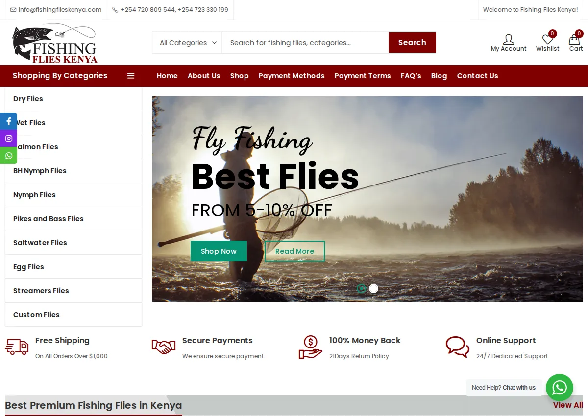 Store homepage