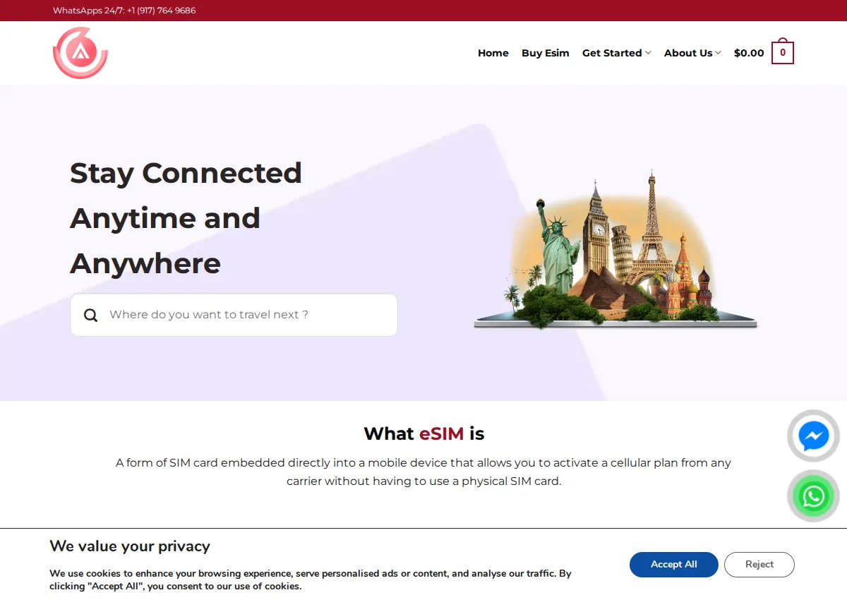 Store homepage