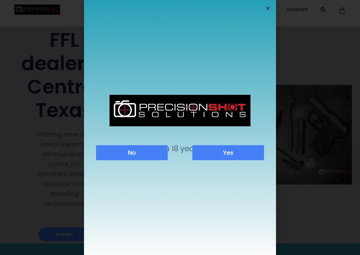 Store homepage