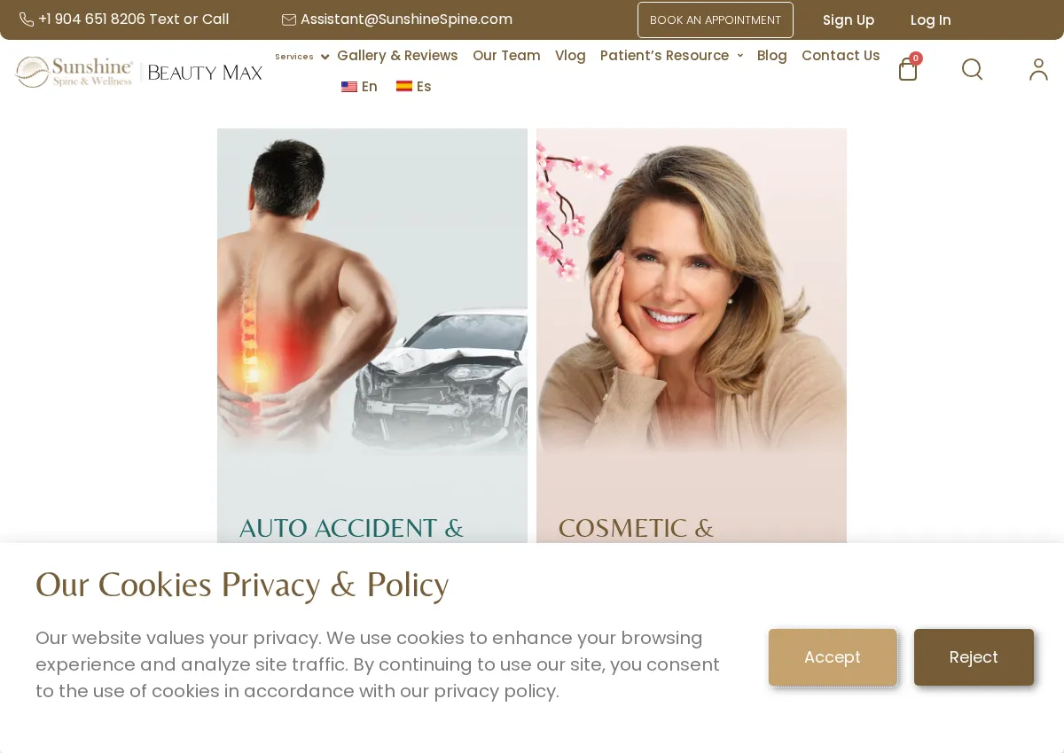 Store homepage