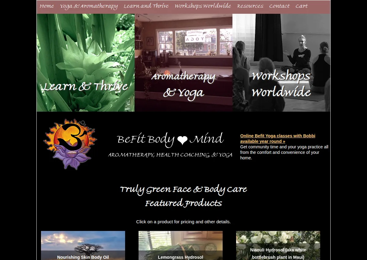 Store homepage