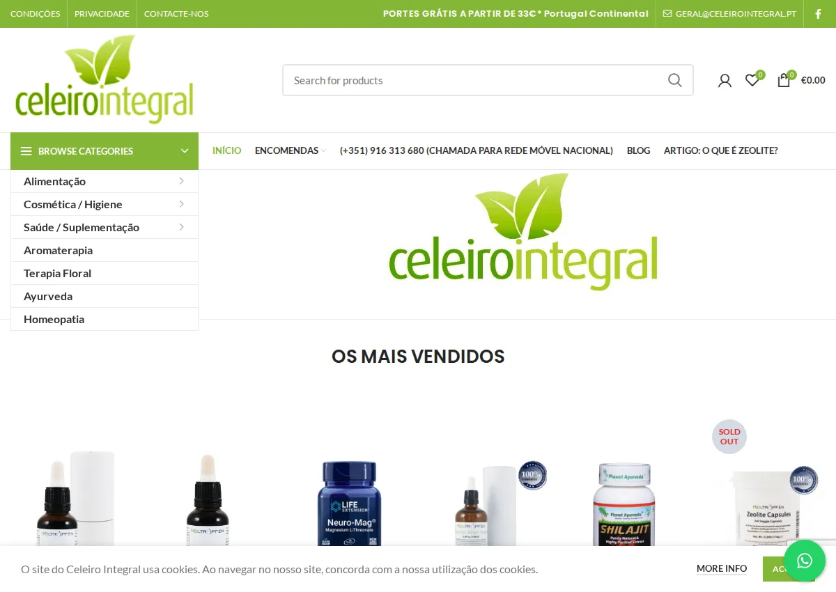 Store homepage