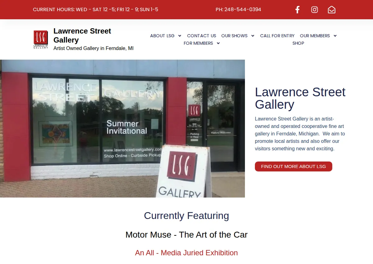 Store homepage