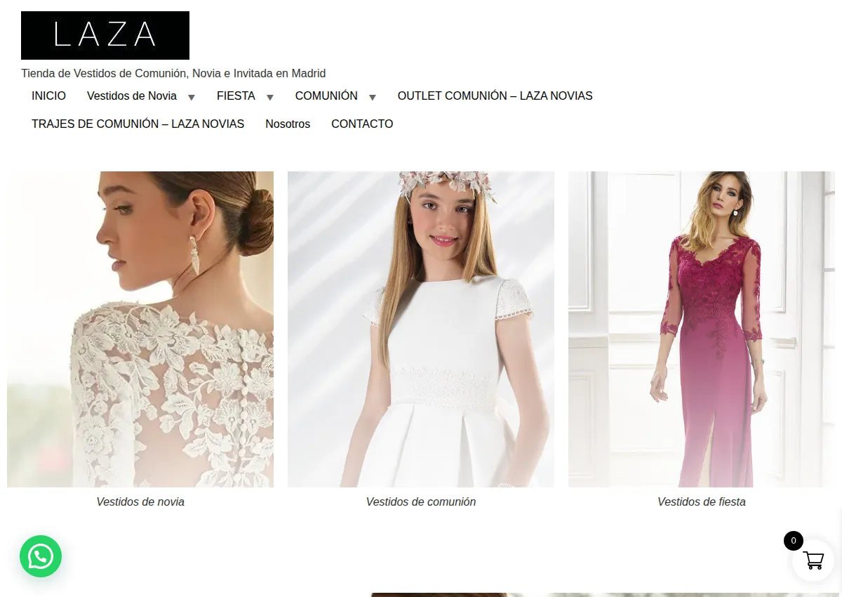 Store homepage