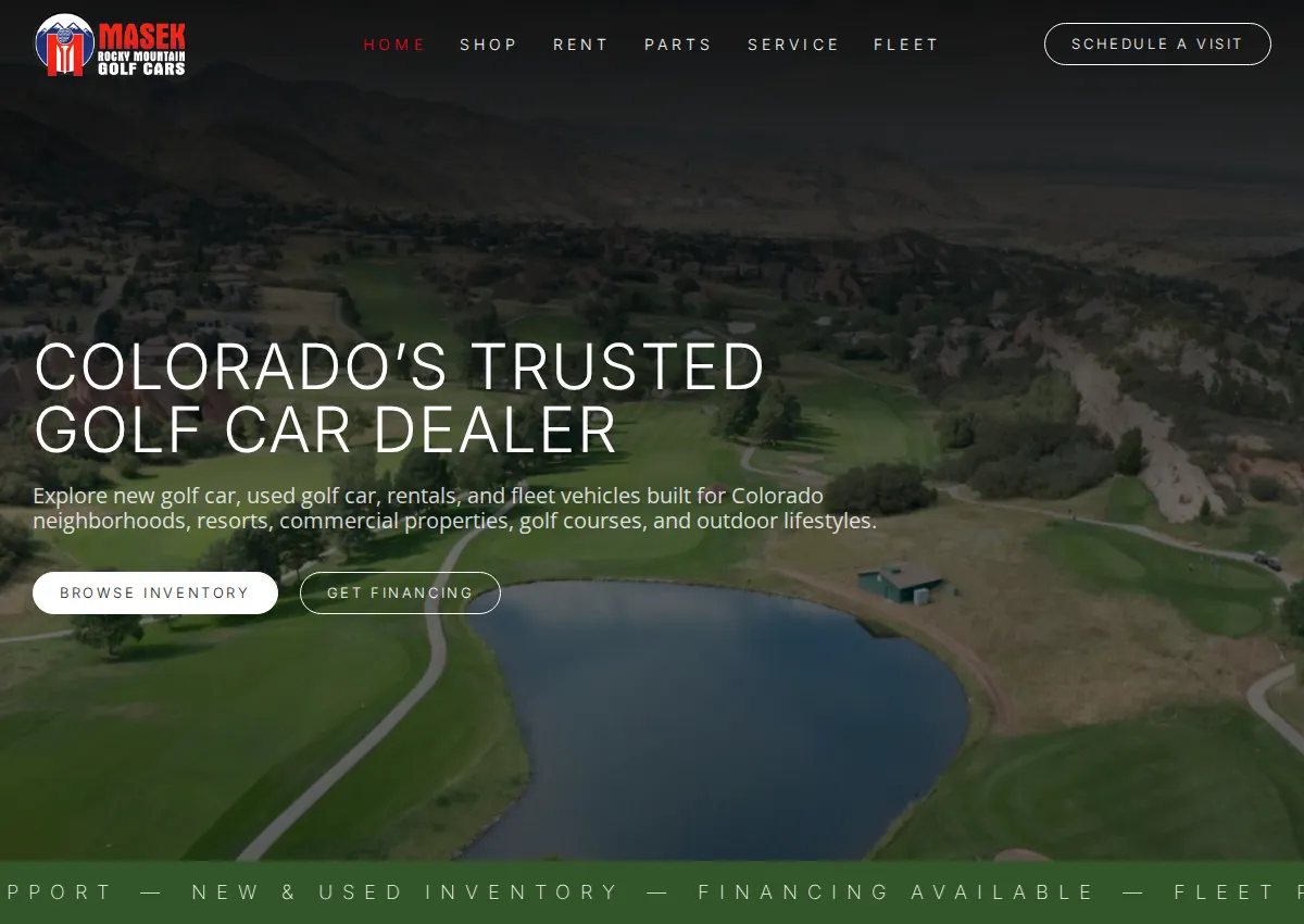 Store homepage