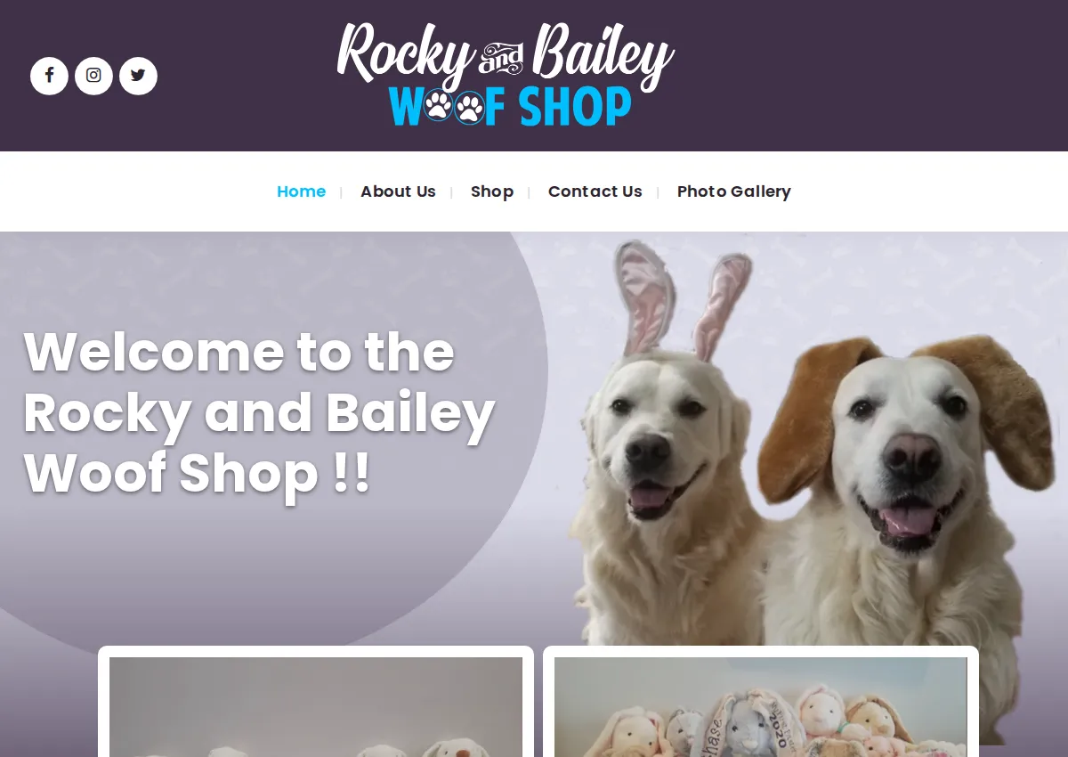 Store homepage