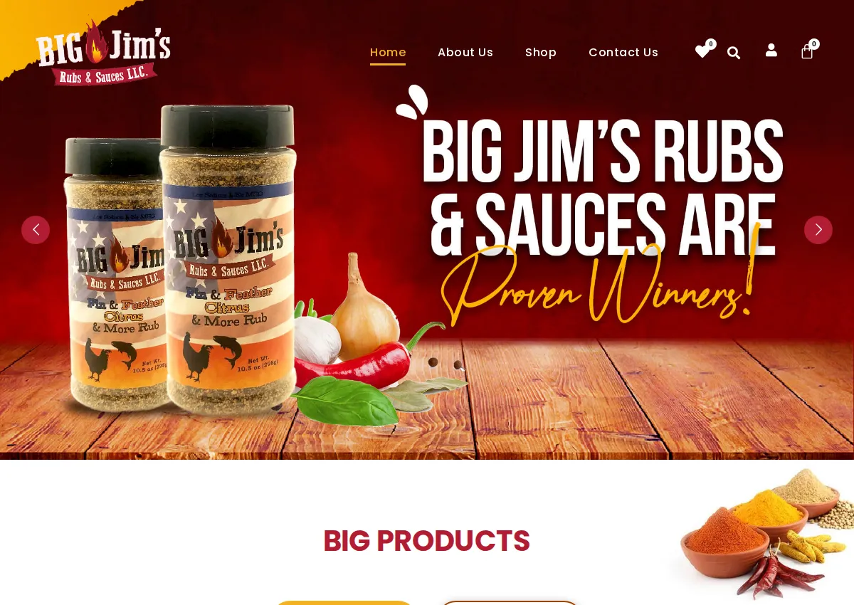 Store homepage