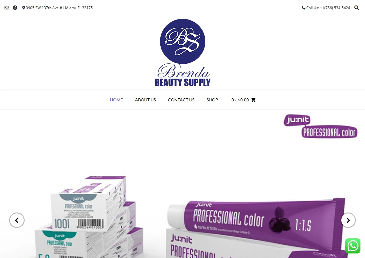 Store homepage