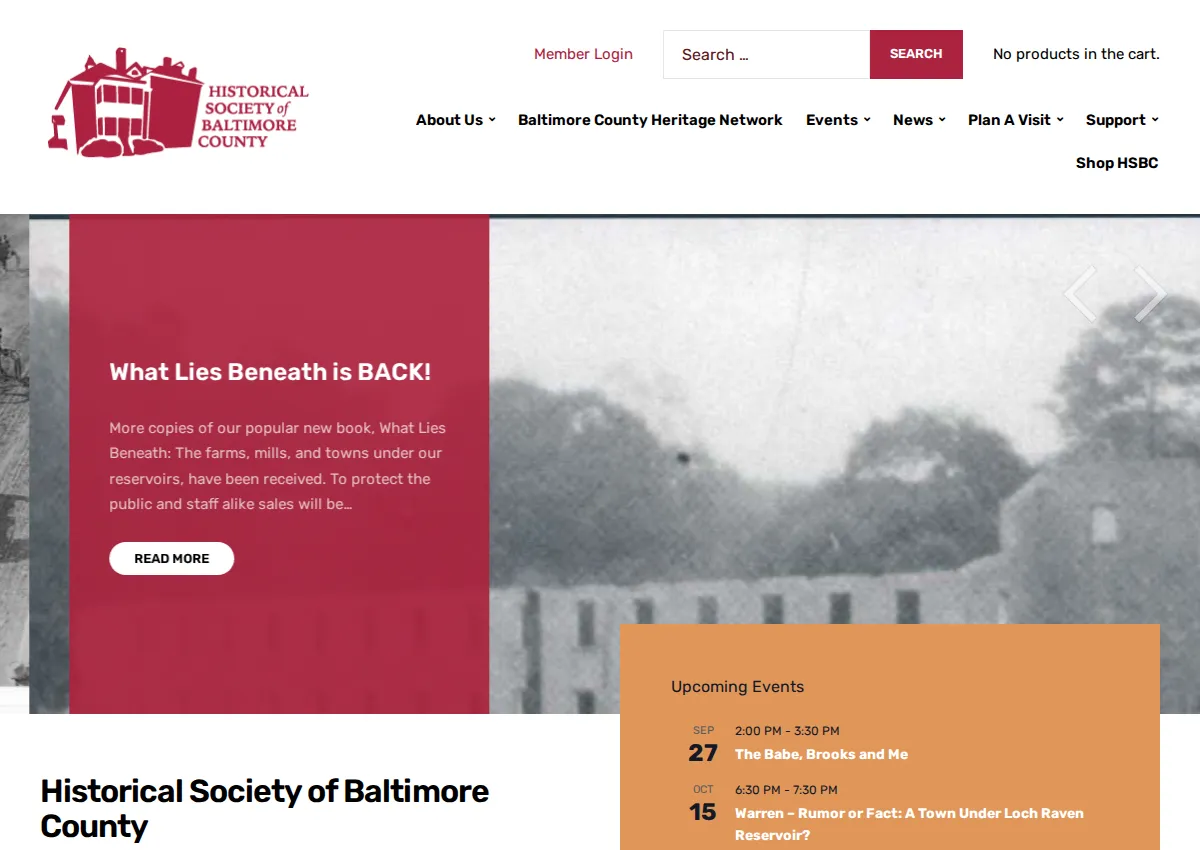 Store homepage