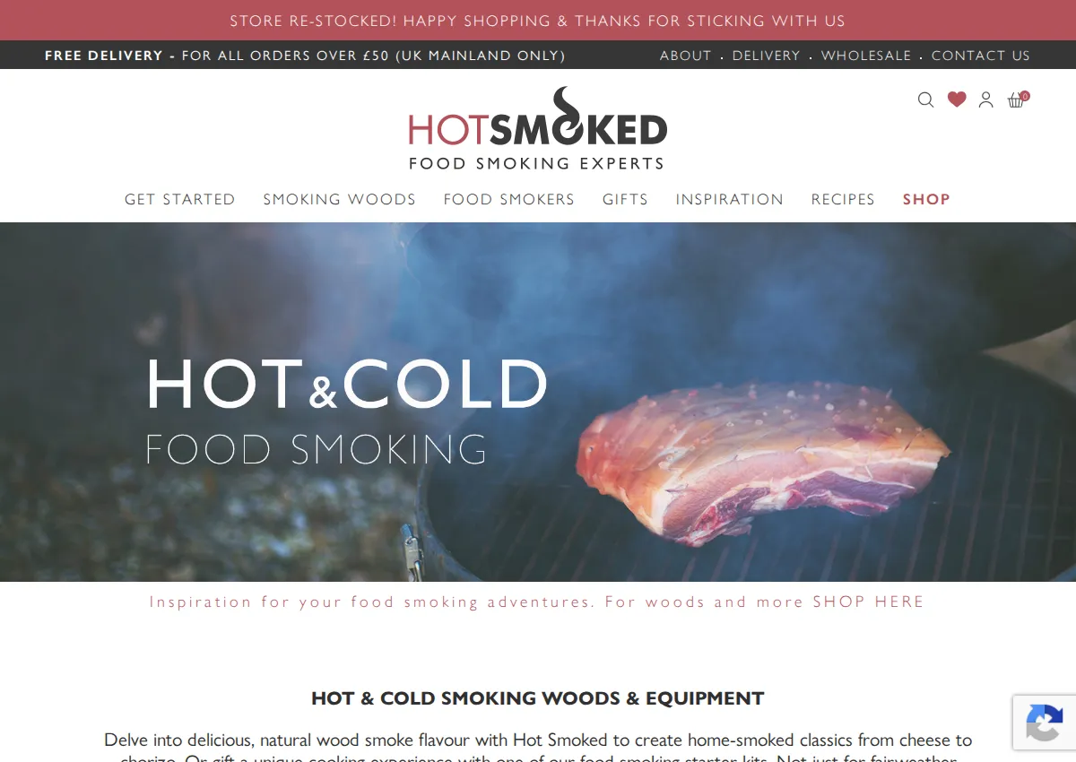Store homepage