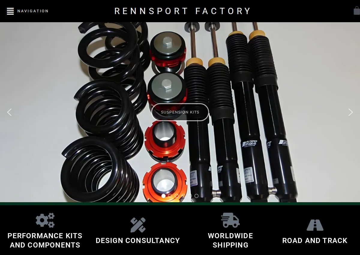 Store homepage