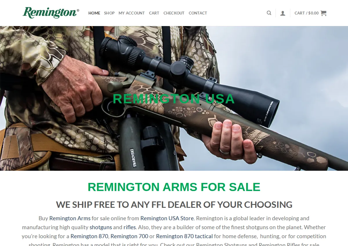 Store homepage