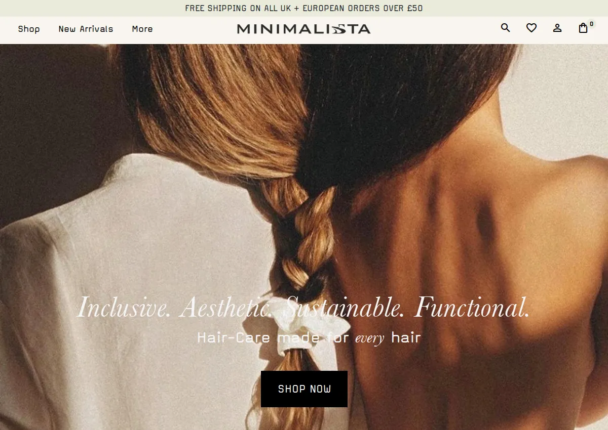Store homepage
