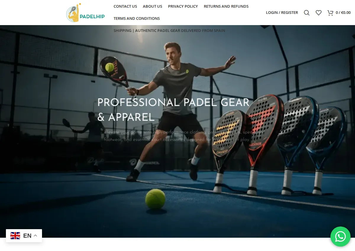 Store homepage