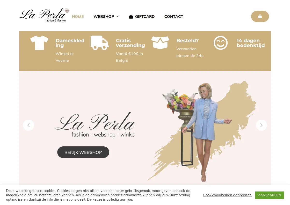 Store homepage