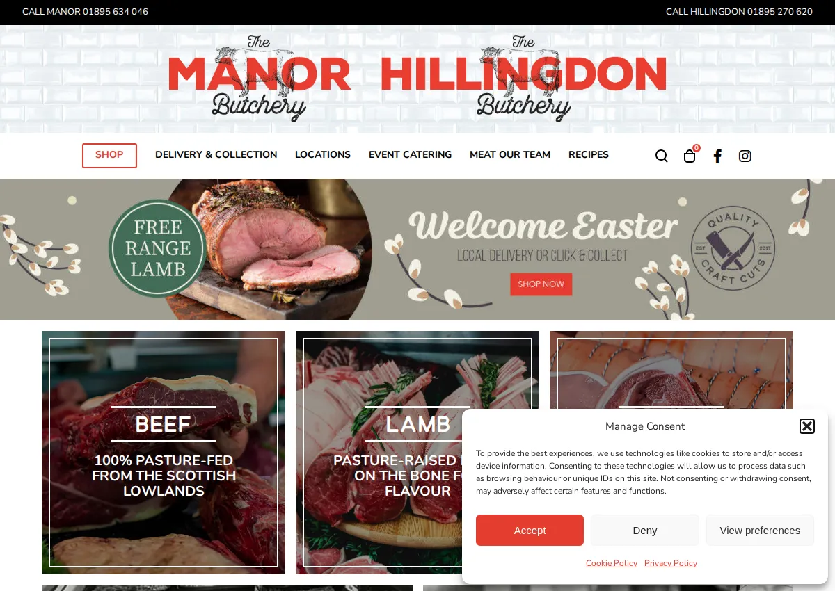 Store homepage