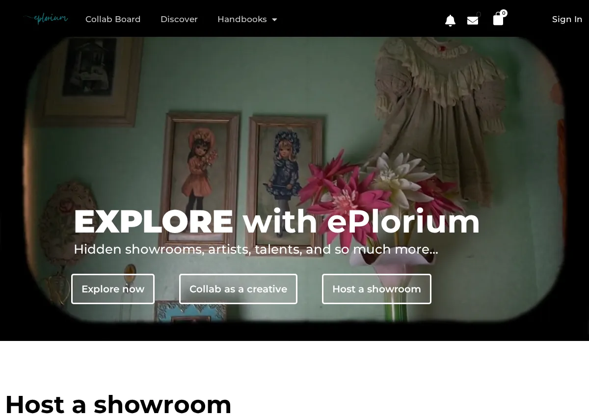 Store homepage