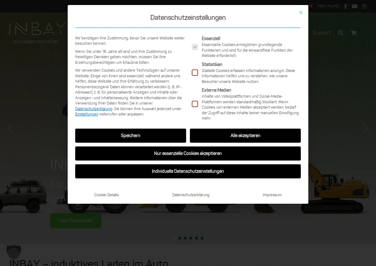 Store homepage