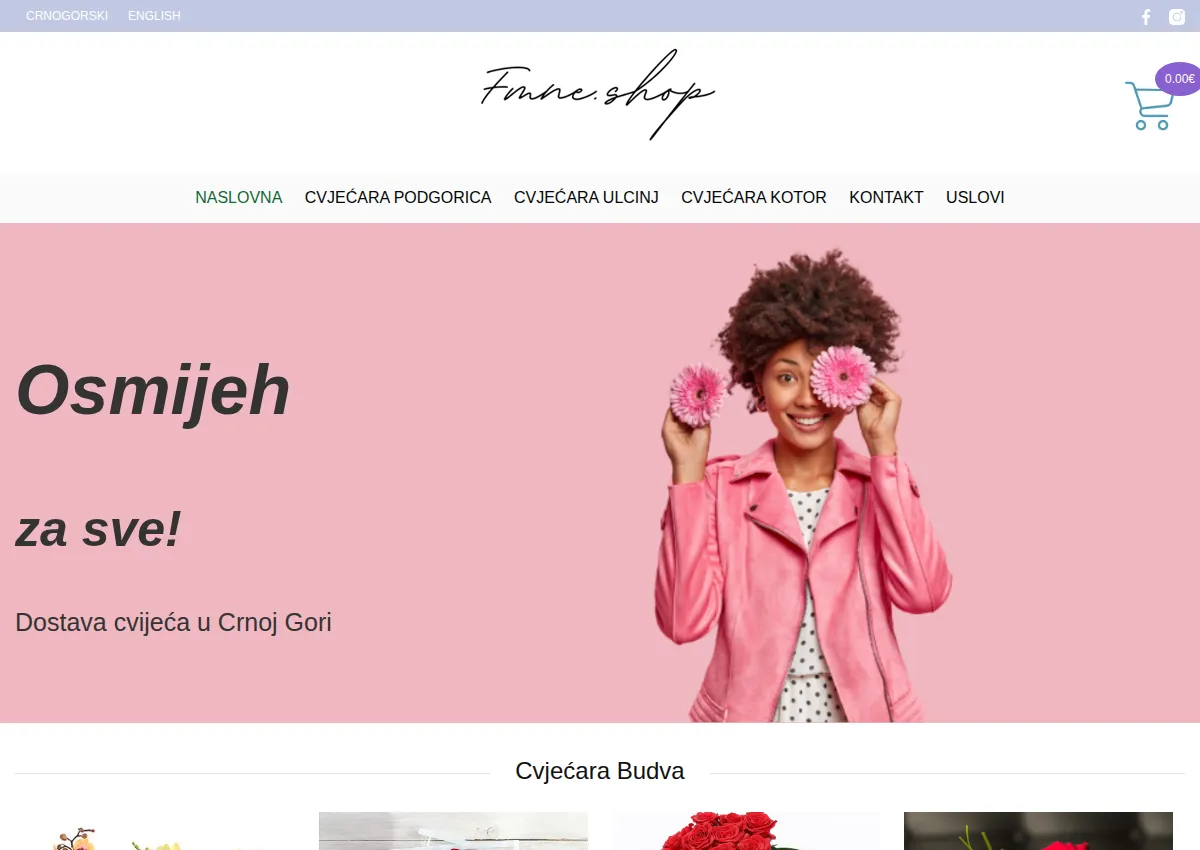 Store homepage