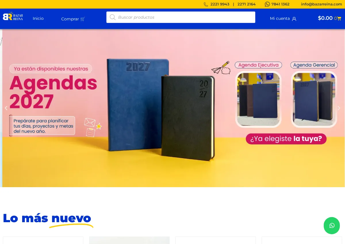 Store homepage