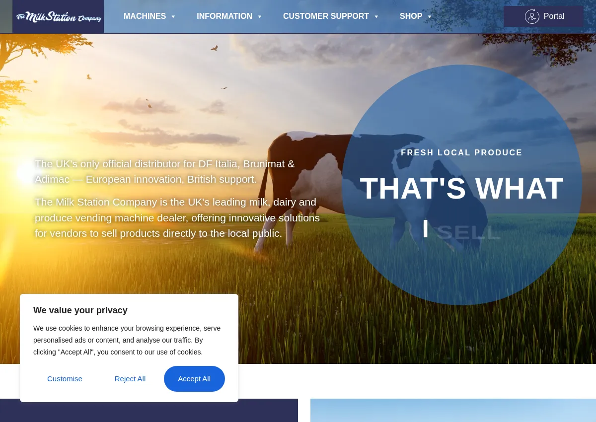 Store homepage