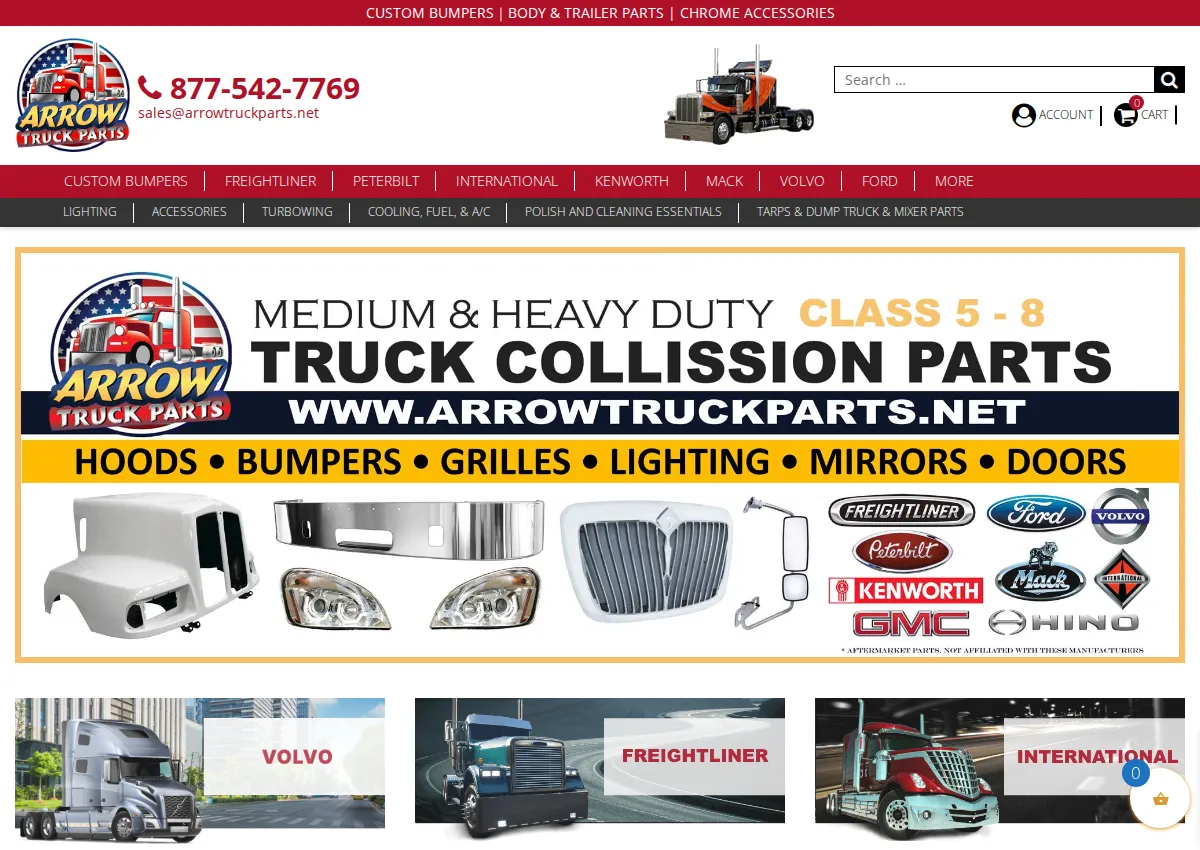 Store homepage