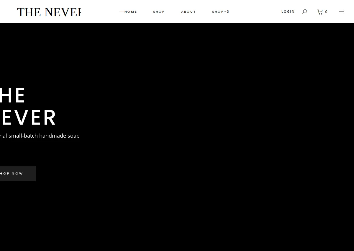 Store homepage