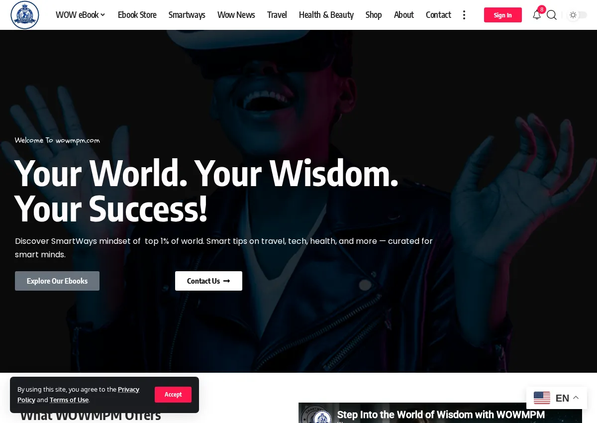 Store homepage
