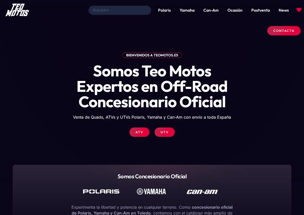 Store homepage