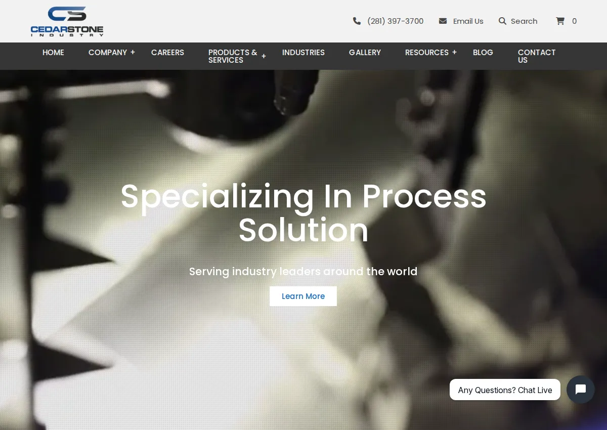 Store homepage