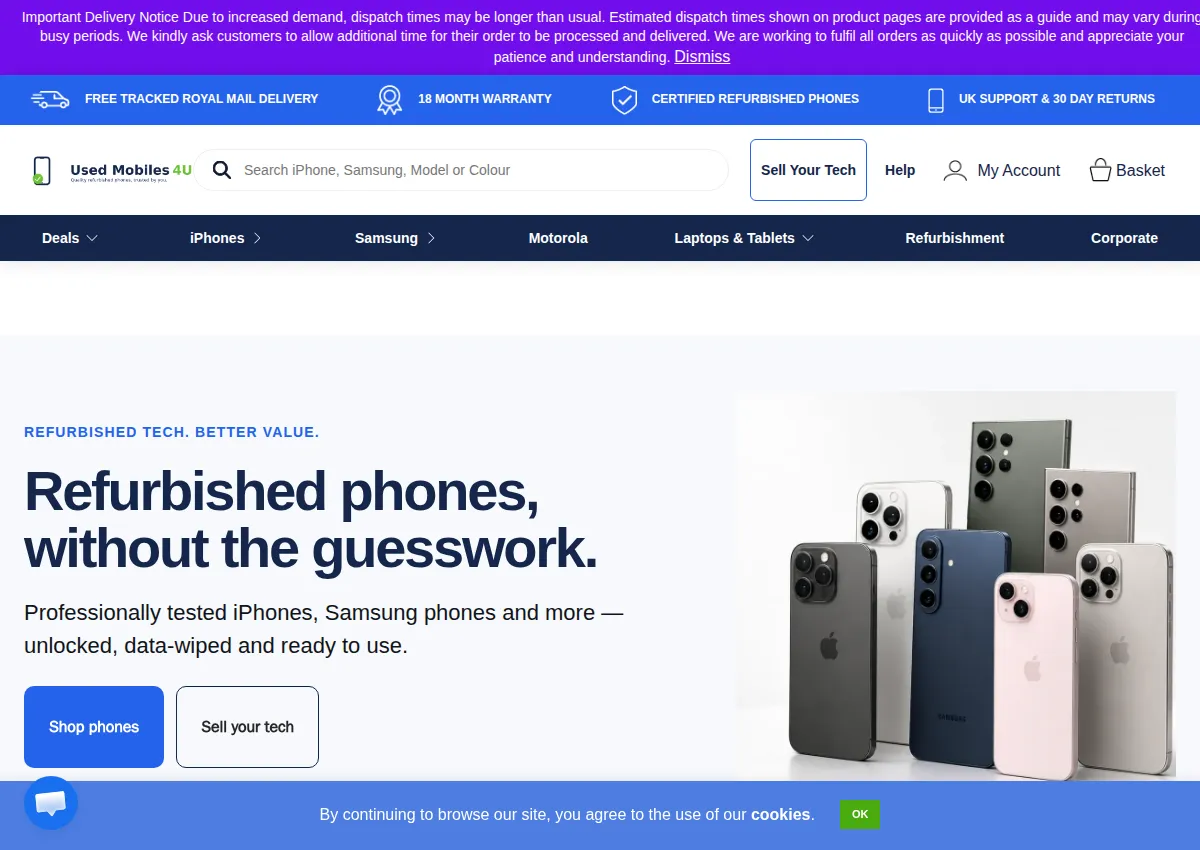 Store homepage
