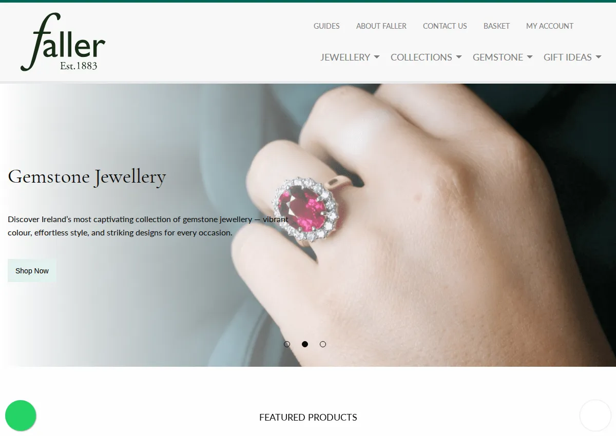Store homepage