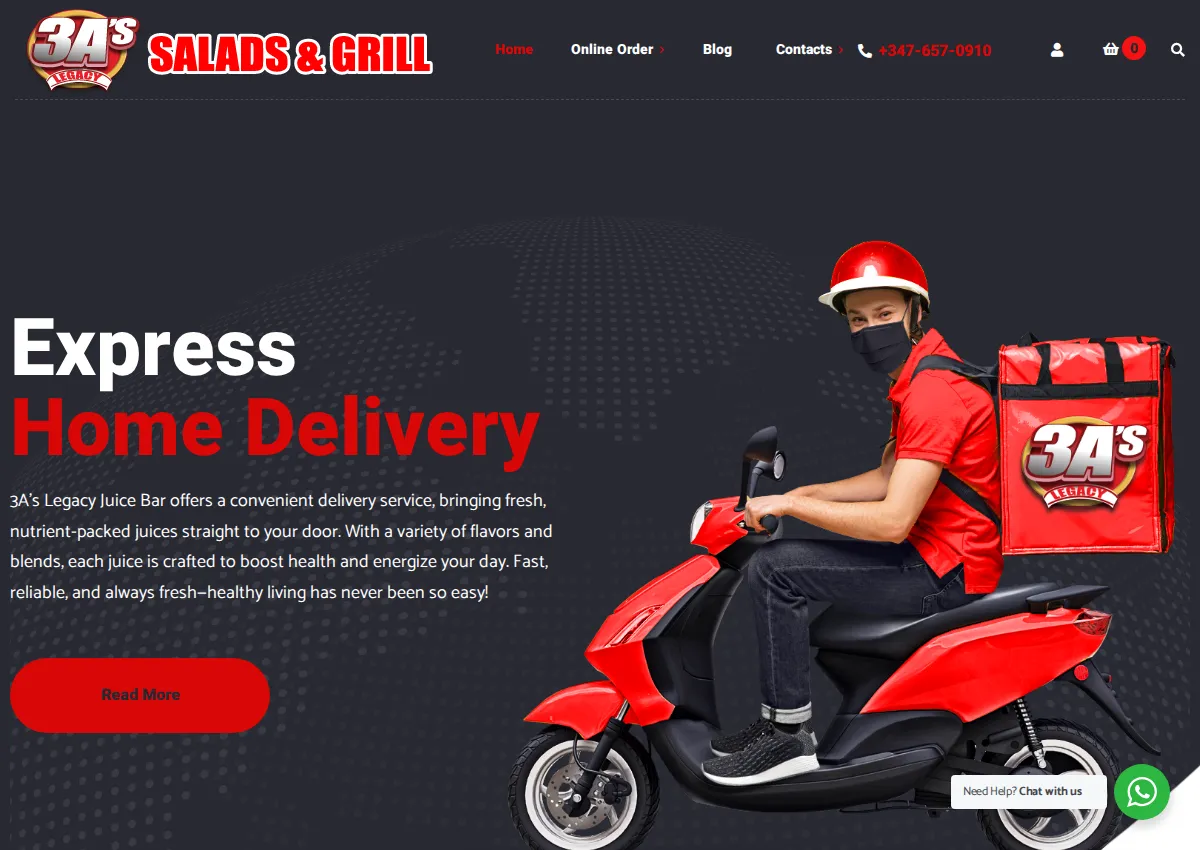 Store homepage