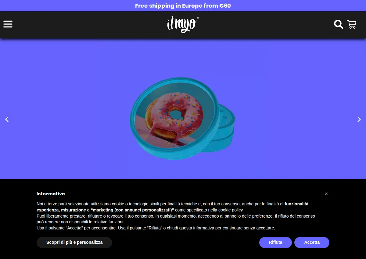 Store homepage