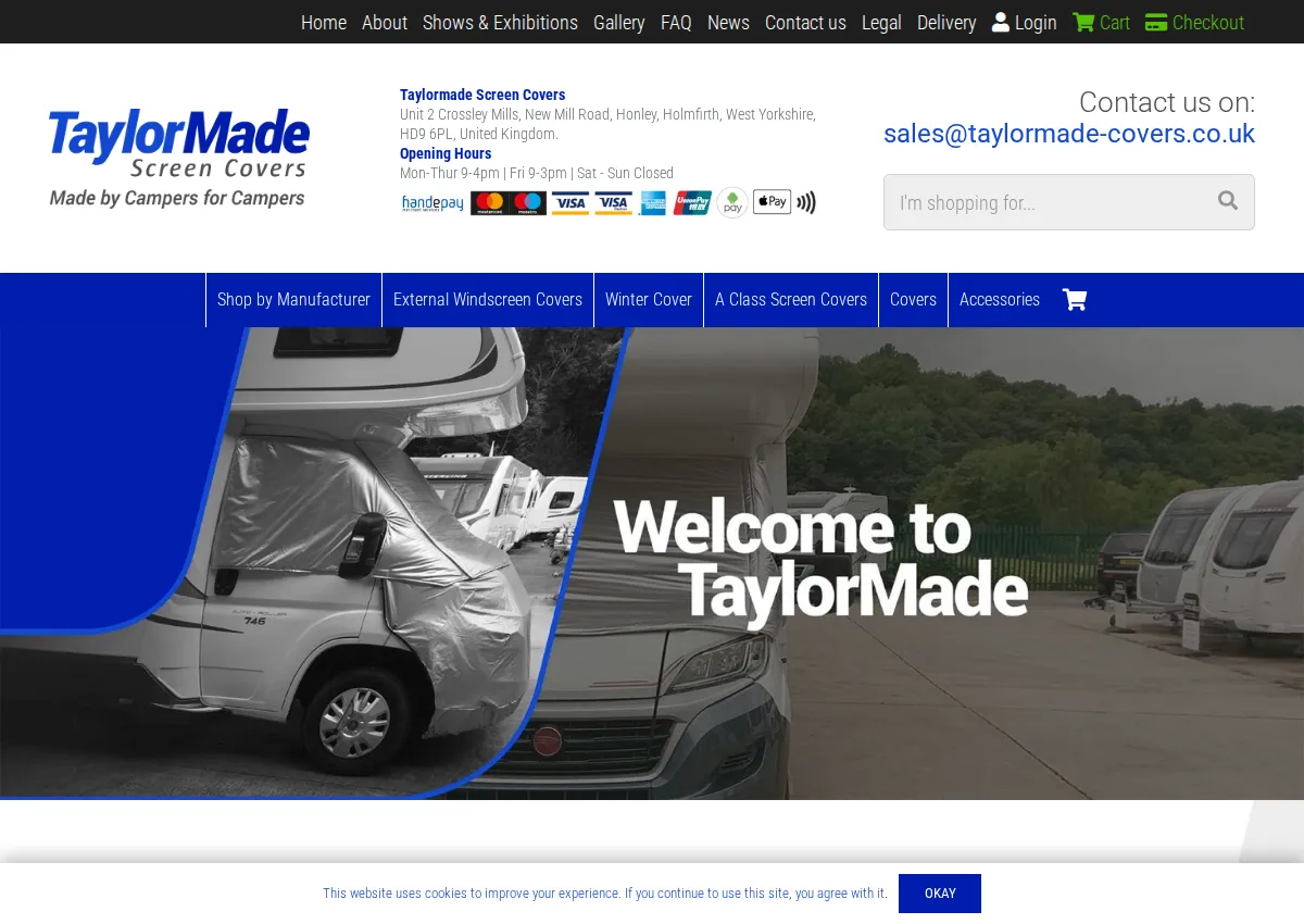 Store homepage
