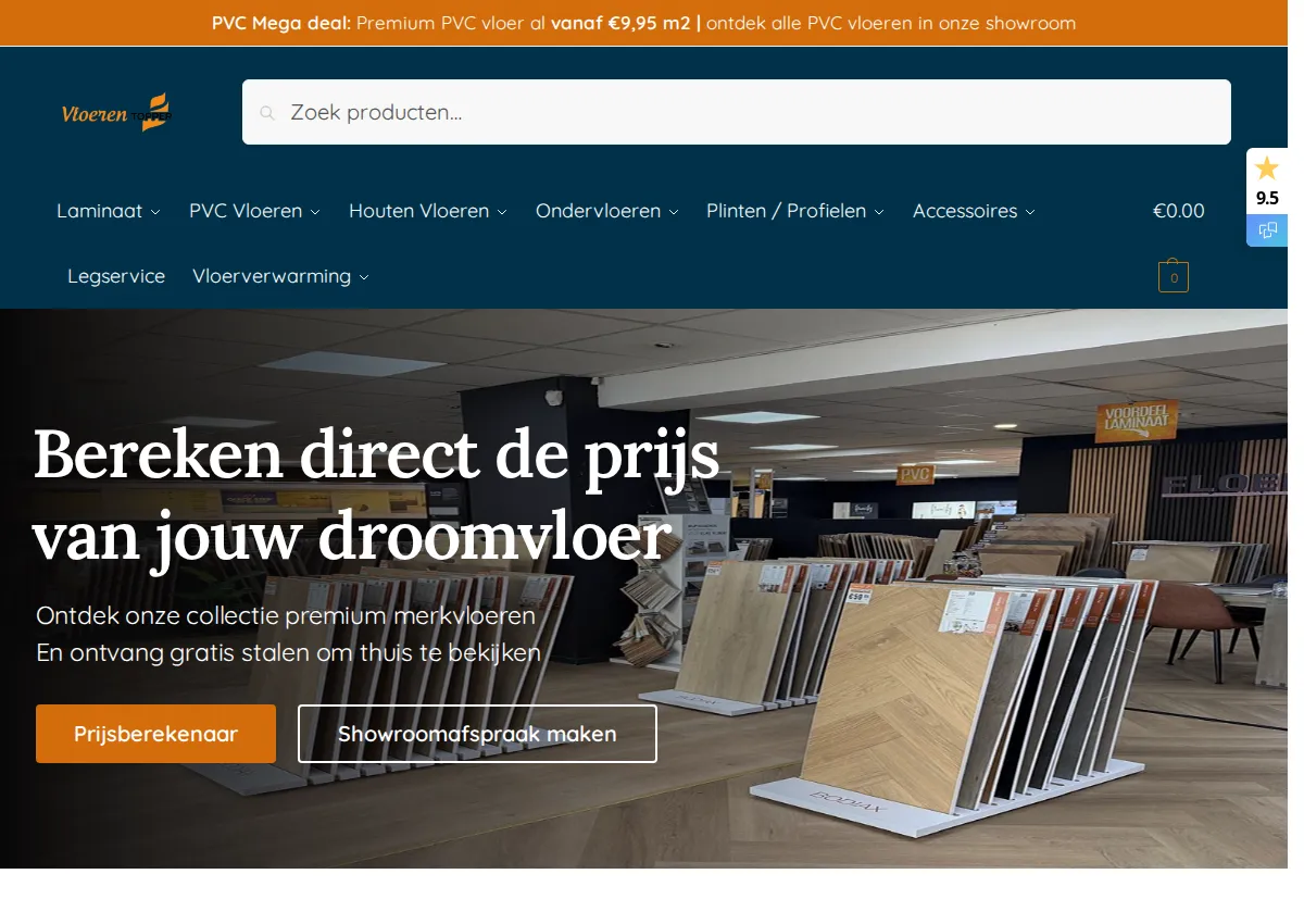 Store homepage