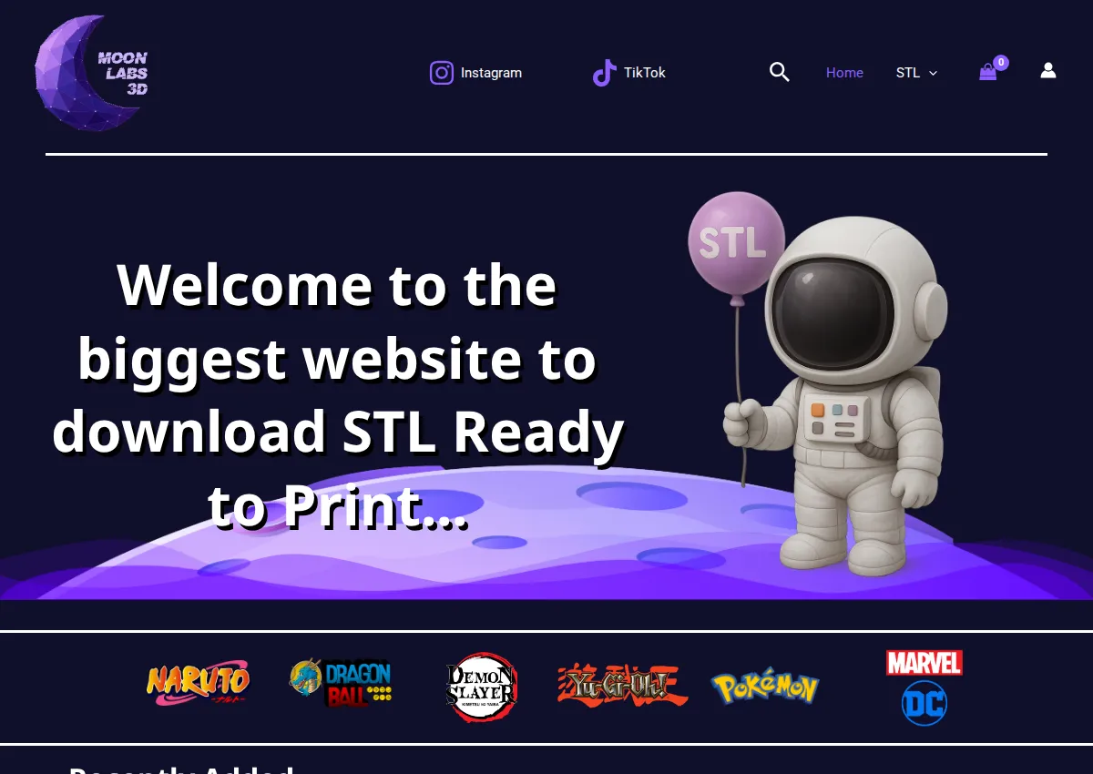 Store homepage