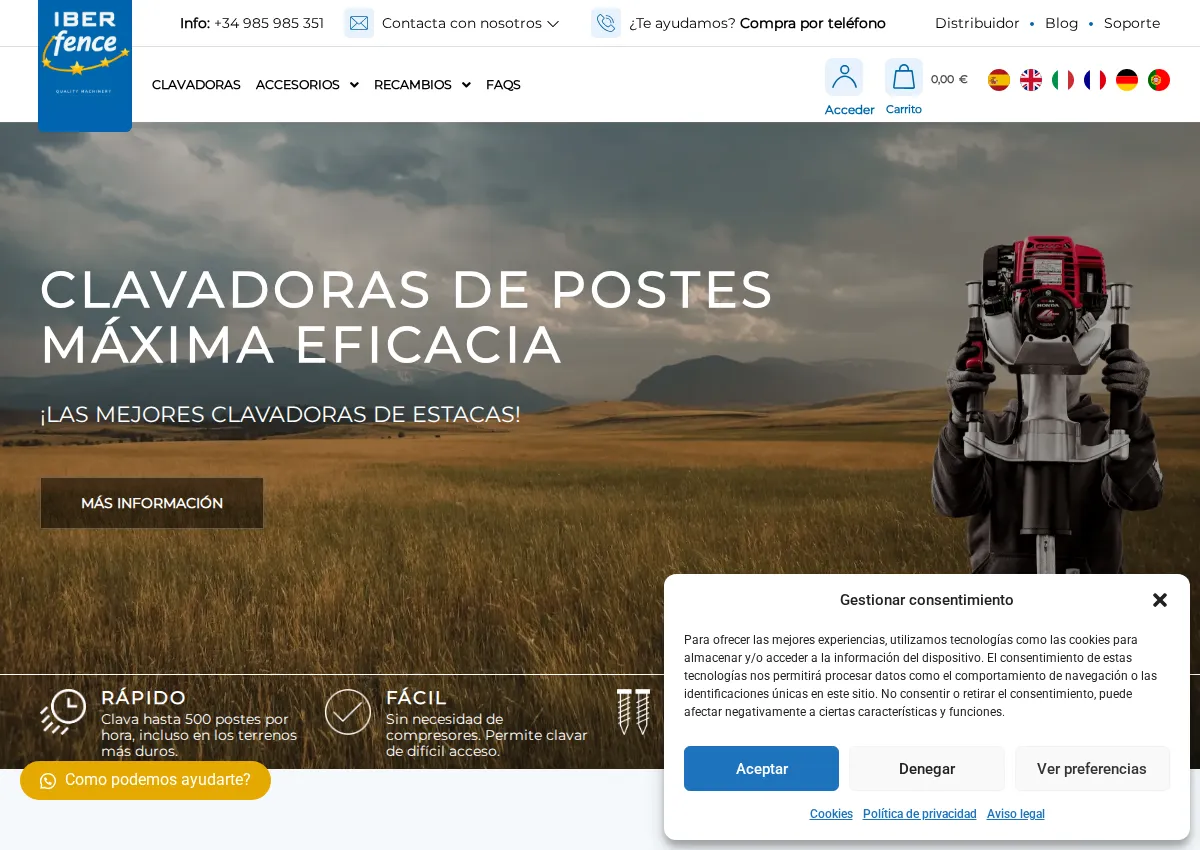 Store homepage