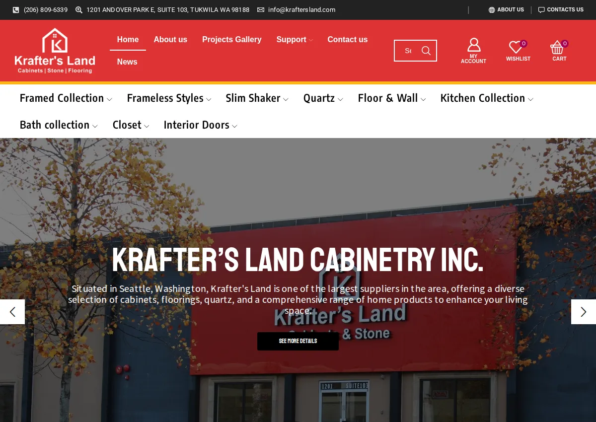 Store homepage