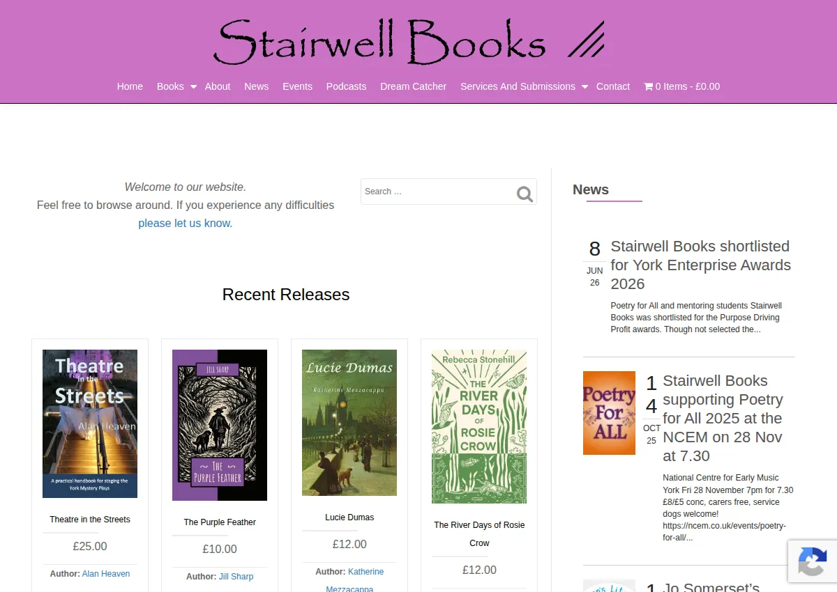 Store homepage
