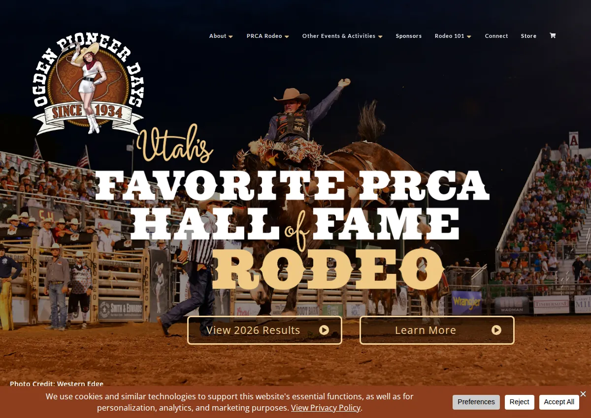Store homepage