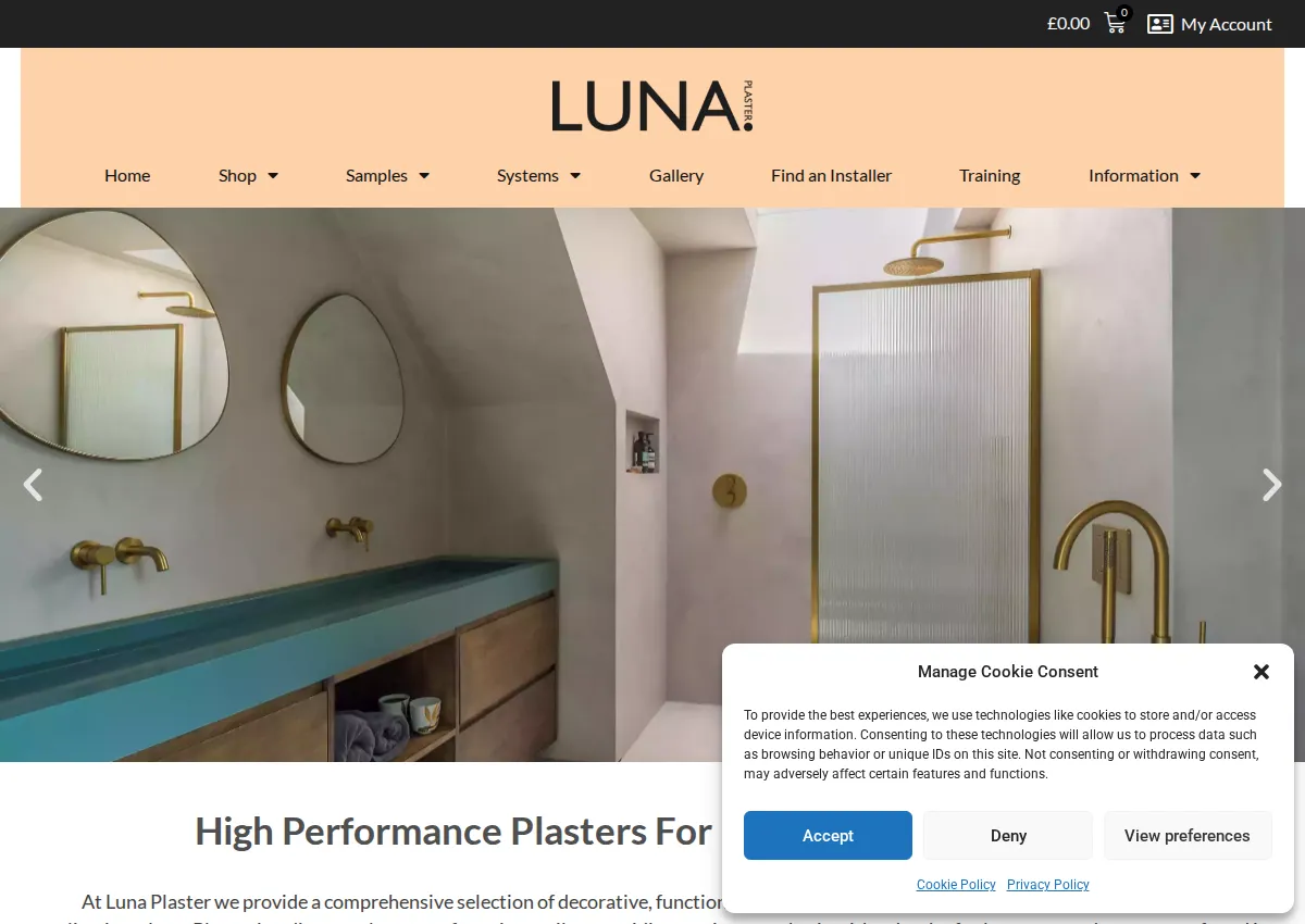 Store homepage