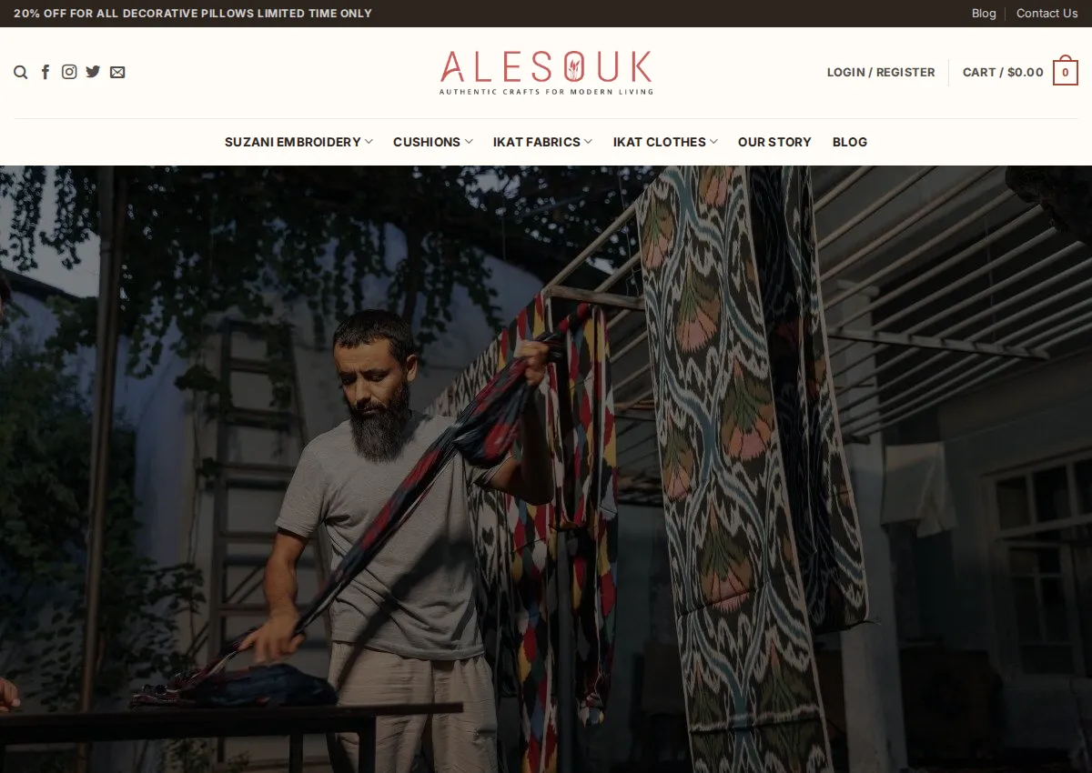 Store homepage