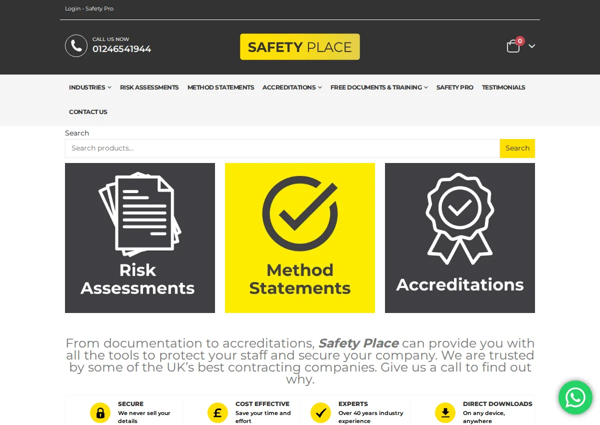 Store homepage