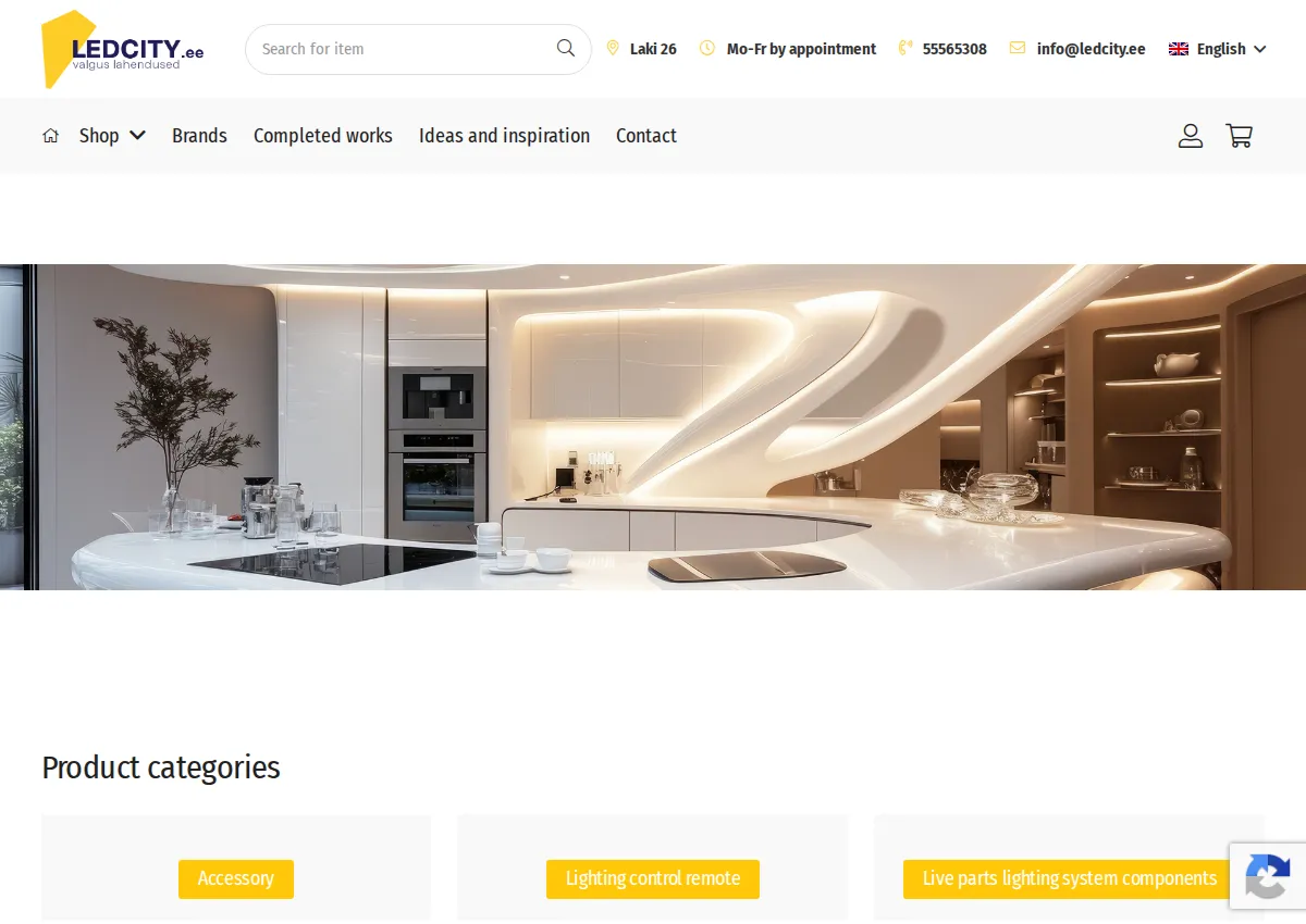 Store homepage