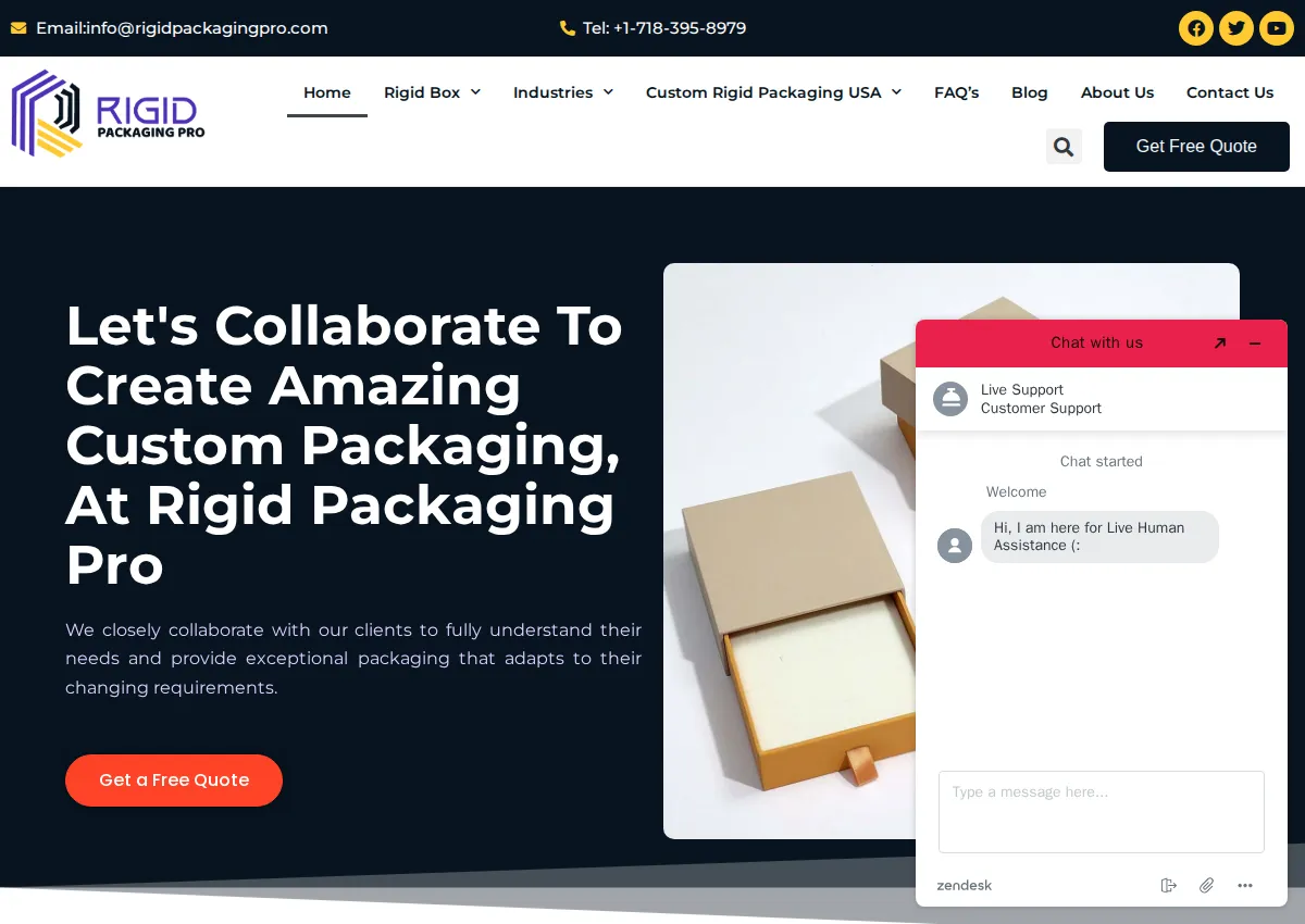 Store homepage
