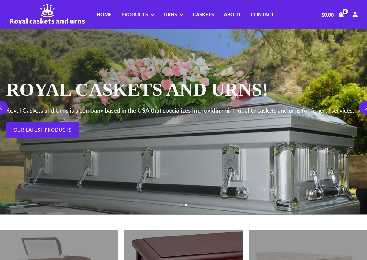 Store homepage