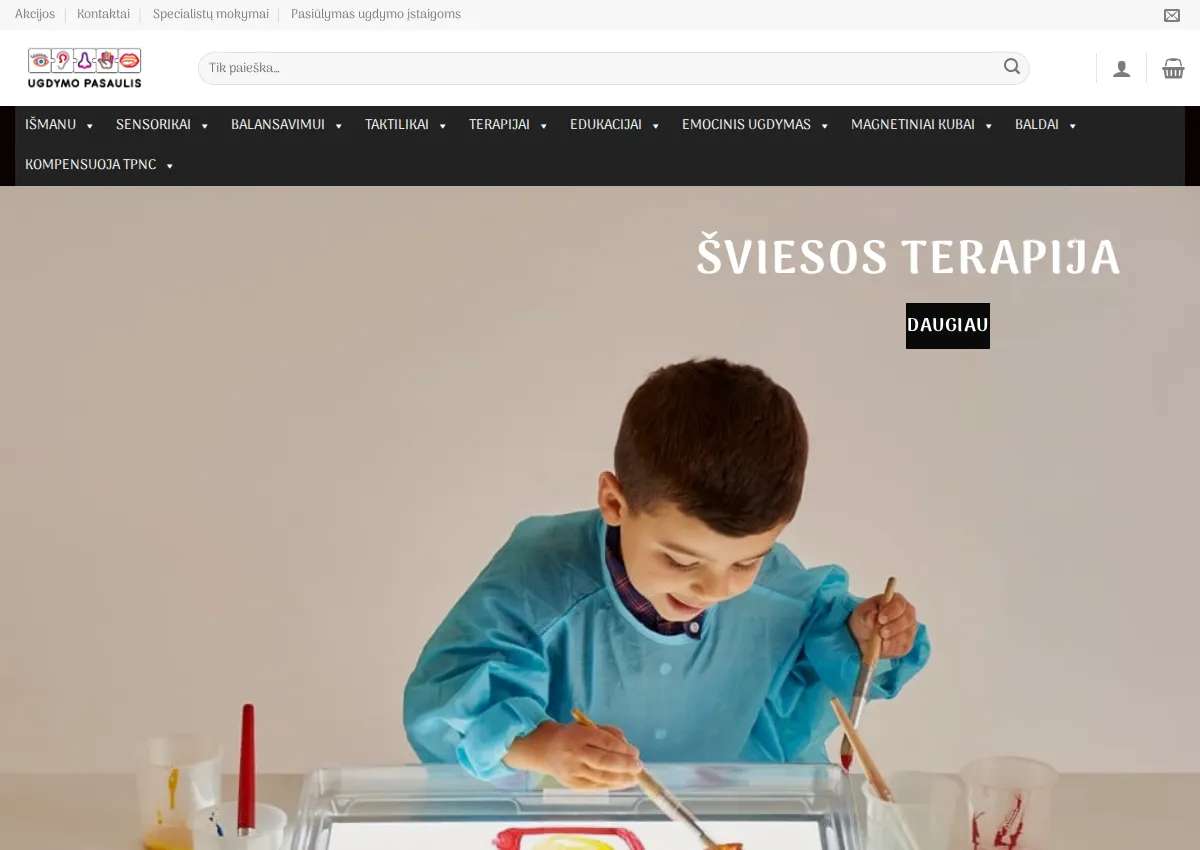 Store homepage