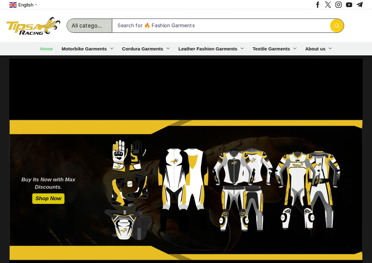 Store homepage